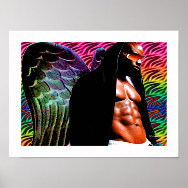 Poster Anjo Negro Africano (Frente)