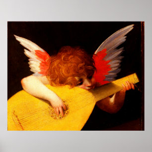 Poster ANJO PEQUENO que JOGA o querubim do fazer da