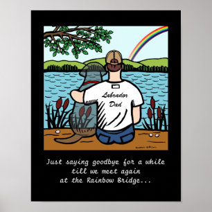 Poster Anjo preto de Labrador e pai 1