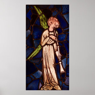 Pôster Anjo que joga uma trombeta, c.1280