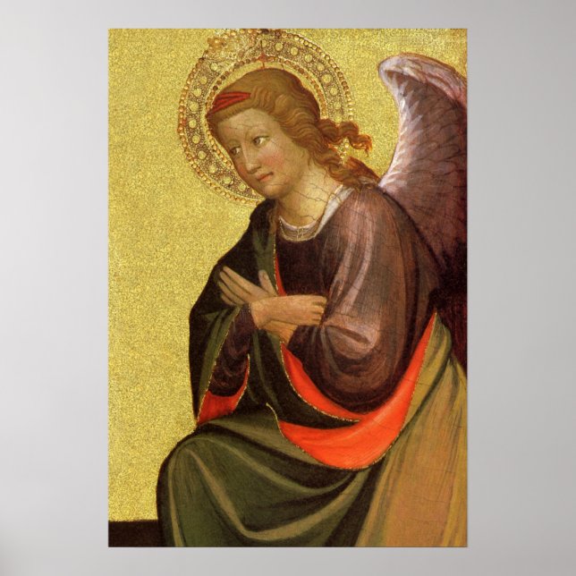 Pôster Anjo Renascentista por Mestre do Bambino Vispo (Frente)