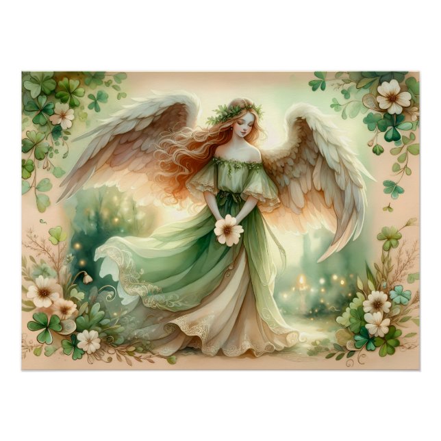 Pôster Anjo Serenidade do Trevo (Frente)