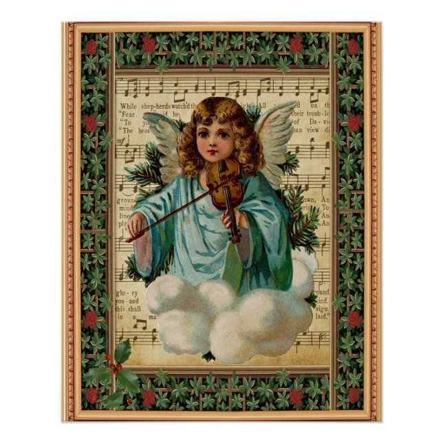 Pôster Anjo tocando violino (Frente)