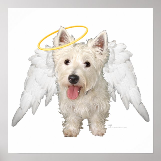 Poster Anjos da Guarda Westie (Frente)