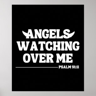 Poster Anjos Vigiando Sobre Mim - Salmo 91:11