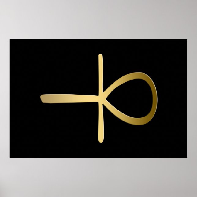Poster Ankh cross Egyptian symbol (Frente)