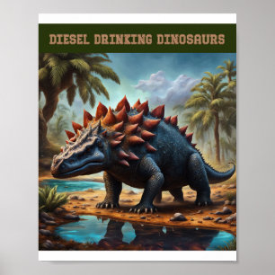 Poster Ankylosaurus satisfeito