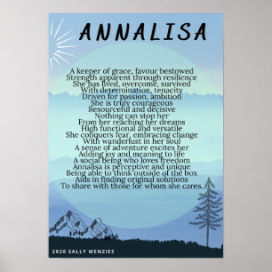 Poster "Annalisa" Nome Poema