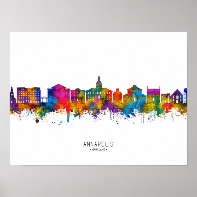 Poster Annapolis Maryland Skyline (Frente)