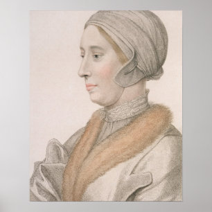 Poster Anne Bolena (1507-36) gravada por Francesco Bartol