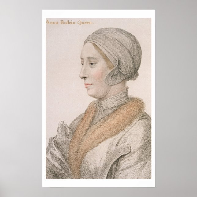 Poster Anne Bolena (1507-36) gravada por Francesco Bartol (Frente)