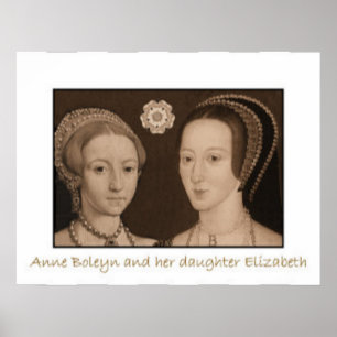 Poster Anne Bolena e a sua filha Elizabeth
