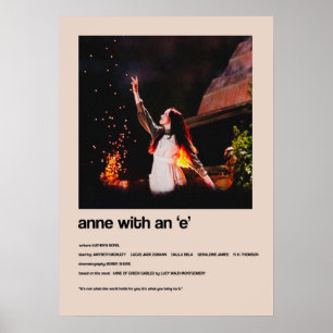 Poster Anne com um Cobrir Minimalista Alternativo E