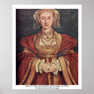 Pôster Anne de Cleves. Hans Holbein o mais novo