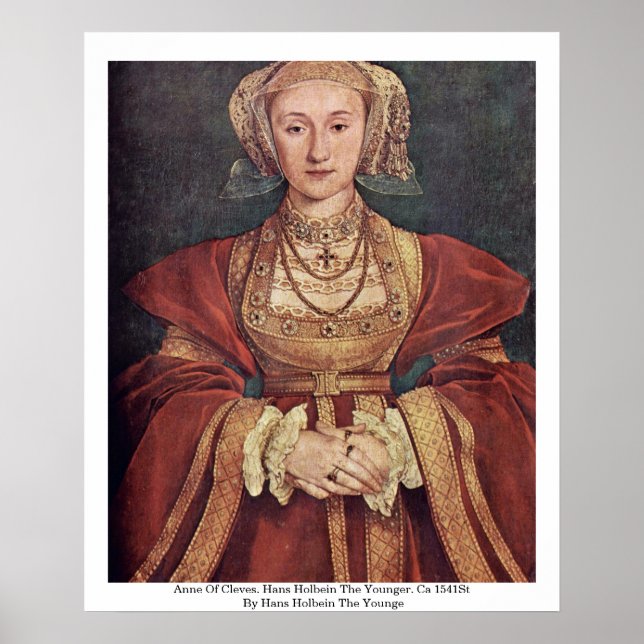 Pôster Anne De Cleves. Hans Holbein The Younger (Frente)