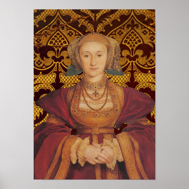 Poster Anne de Cleves, Rainha de Inglaterra Retrato (Frente)