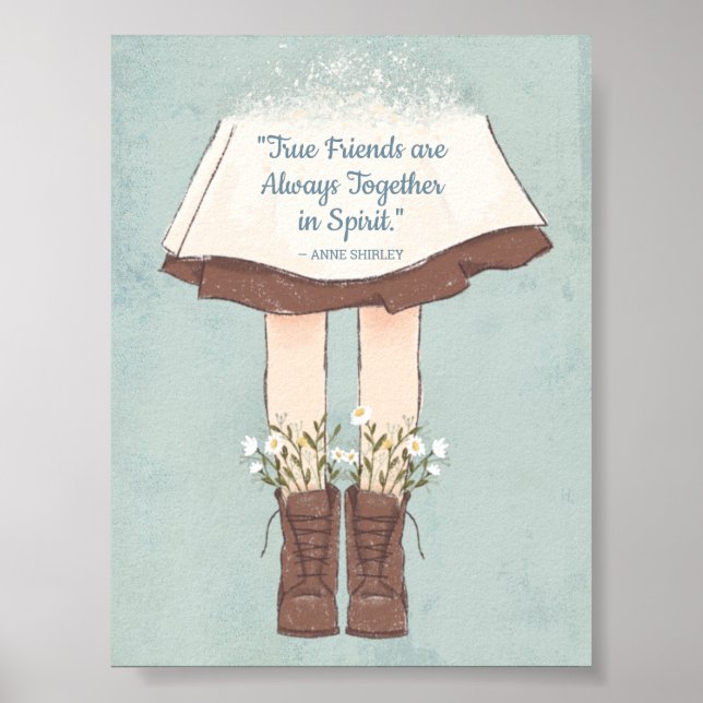 Poster Anne of Green Gables Friendship Quote (Frente)
