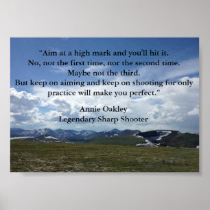 Poster Annie Oakley - O poder da garota das citações