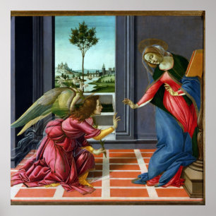 Pôster Annunciation by Sandro Botticelli
