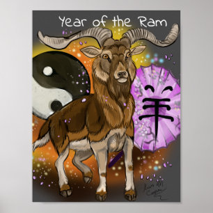 Pôster Ano Chinês da Ram
