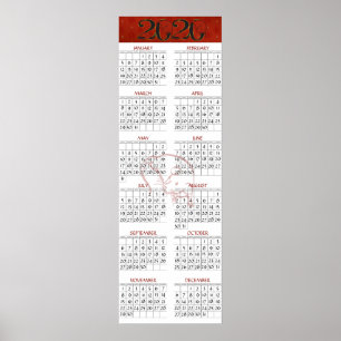 Poster Ano Chinês do Calendário do Rat 2020