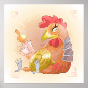 Poster Ano da Aquarela do Galo, Samurai