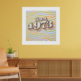 Poster Ano de Nascimento - Por volta de 1973