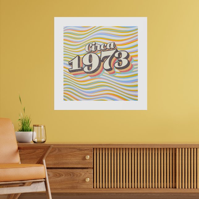 Poster Ano de Nascimento - Por volta de 1973 (Sala de Estar 2)
