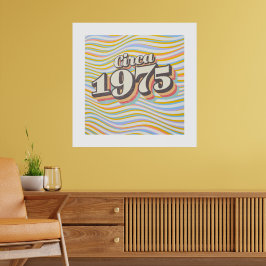 Poster Ano de Nascimento - Por volta de 1975