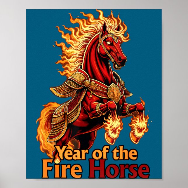 Poster Ano do Cavalo de Fogo (Frente)