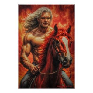 Pôster Ano do Cavalo de Fogo: Abrace a Jornada!