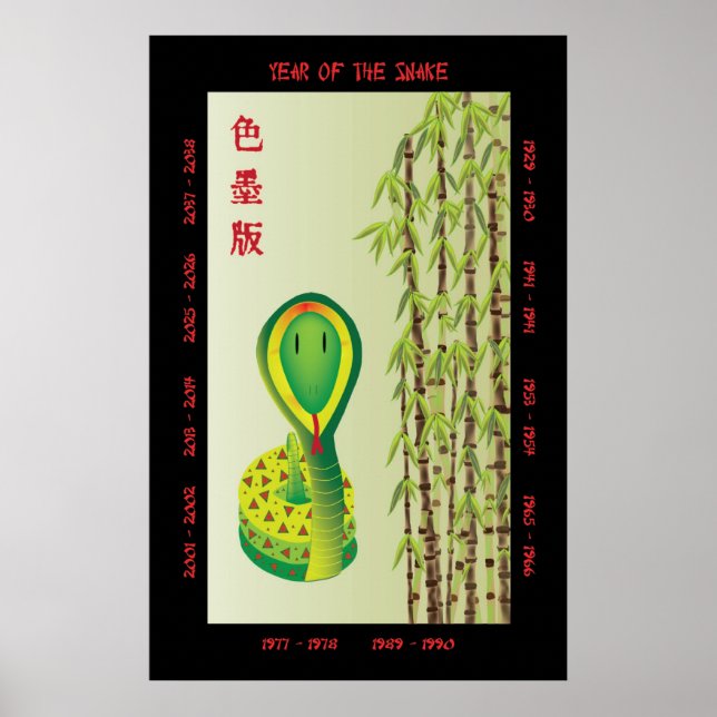 Pôster Ano do Cobra (Frente)