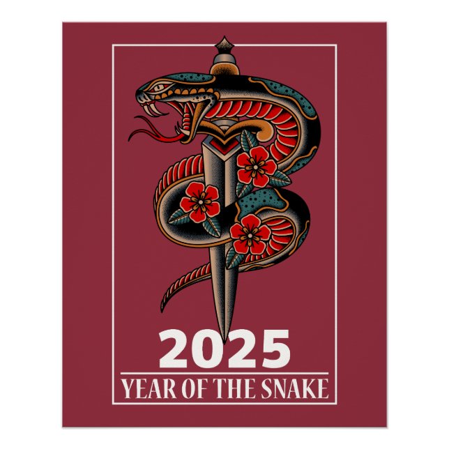 Pôster Ano do cobra 2025 (Frente)