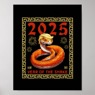 Poster Ano Do Cobra De Trump 2025