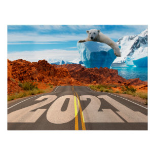 Pôster Ano Novo 2021, Aquecimento Global e Alterações Cli