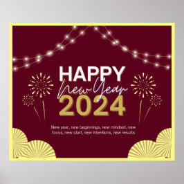 Poster Ano Novo 2024