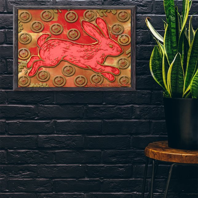 Poster Ano Novo Chinês 2023 Lanternas Douradas Vermelhas (Criador carregado)