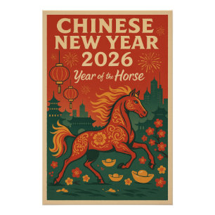 Pôster Ano Novo Chinês 2026