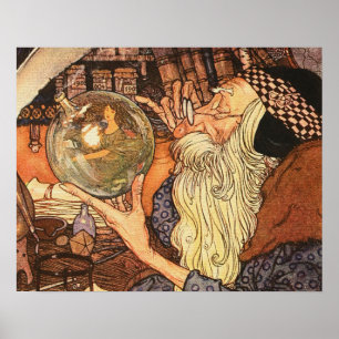 Poster Ano novo do vintage do tempo do pai