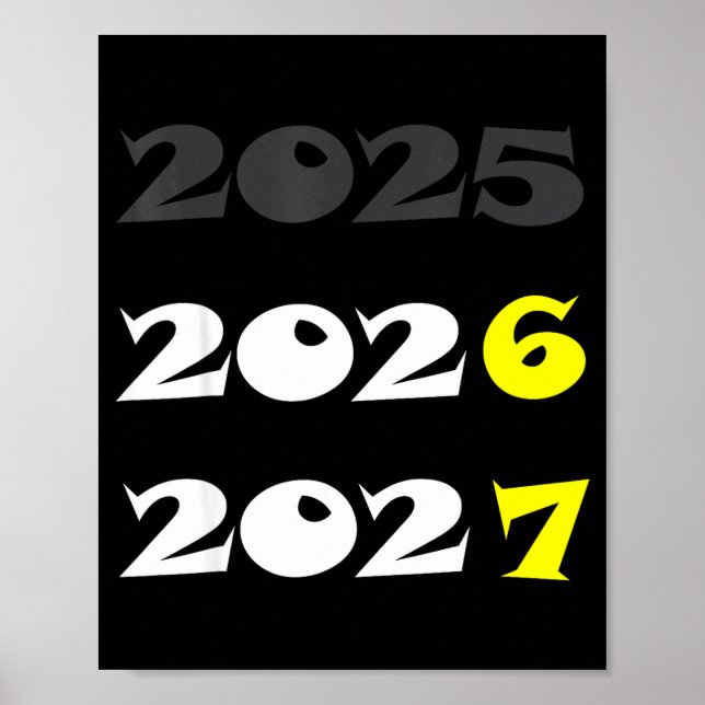Poster Ano Novo Engraçado 2026 Seis Sete 67 Meme  (Frente)