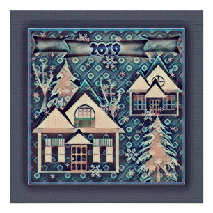 Pôster Ano novo, Natal