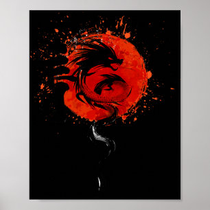 Poster Ano Novo Tradicional Chinês - Ano do Dragão