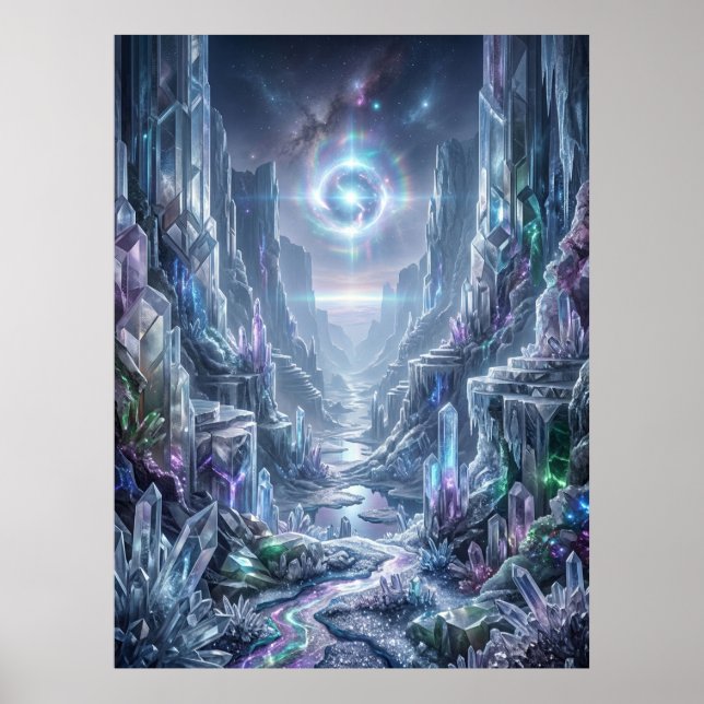 Poster Anomalia de Luz do Crystal Canyon (Frente)