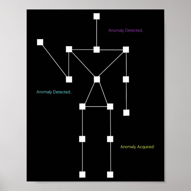 Poster Anomalia Detectada Sls Fantasma Caça Camisa - Engr (Frente)