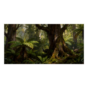 Pôster Anomalopteryx didiformis – Moa Miúdo da Floresta