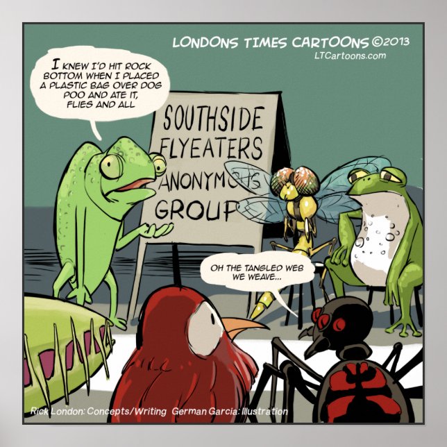 Poster Anônimo de 12 passos Engraçado do Anteater (Frente)