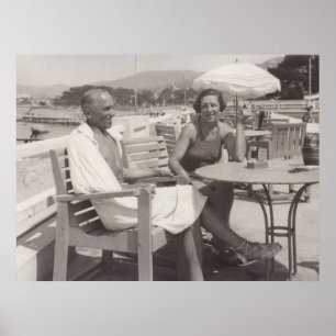 Pôster Anos 30 em Cannes, França
