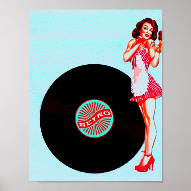 Pôster Anos 50 retrorreflectores (Frente)