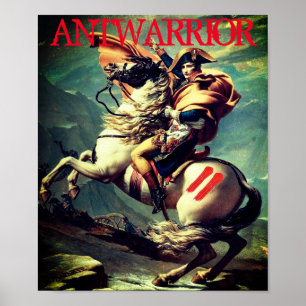 Poster anos 80 Ant warrior fronteira retro punk