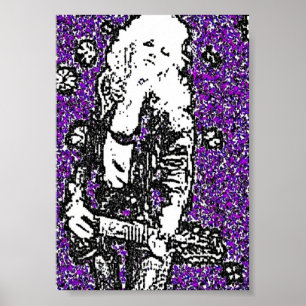 Pôster anos 80 Glam Rock